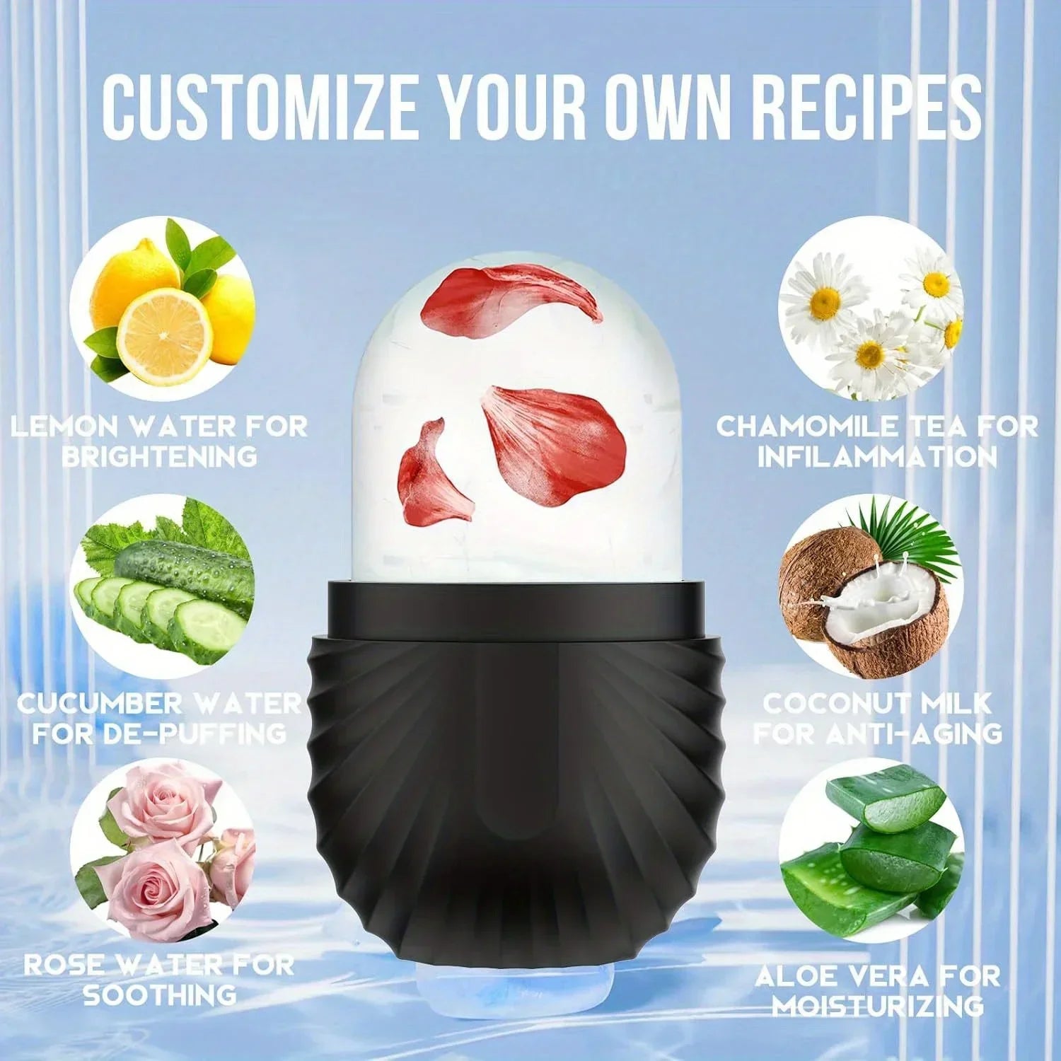 IceGlow Face Roller | Pore-Minimizing Skin Recovery Tool