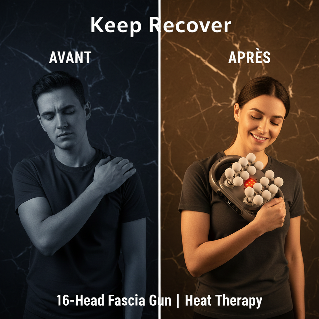 Keep Recover Fascia Gun β 16 Heads | Deep Tissue Muscle Recovery